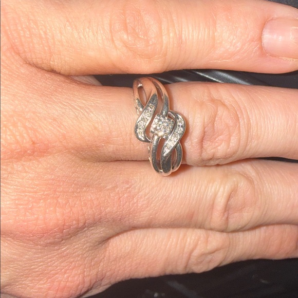 Vintage Sterling 925 Diamond Mom Ring (has video) - Picture 8 of 17